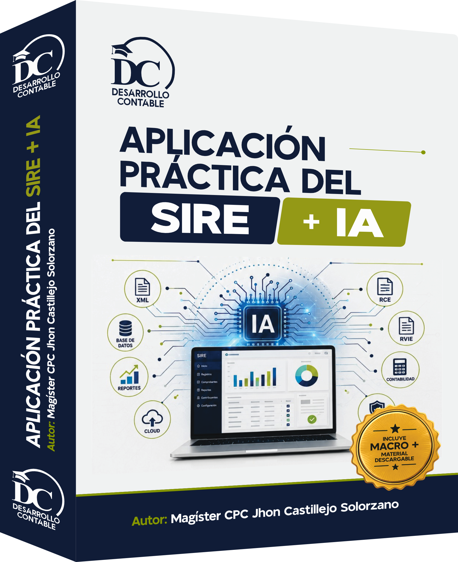 Libro Aplicación Práctica del SIRE + Inteligencia Artificial 2026 - Macros Excel y curso SIRE SUNAT